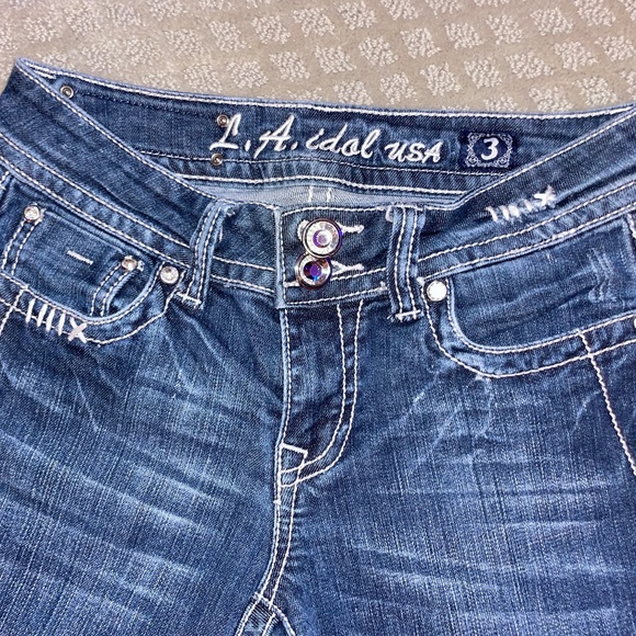sparkle 2000s low rise dark jean - Picture 4 of 4